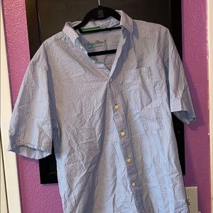 Indigo palms light blue button down